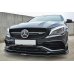 Накладка сплиттер на передний бампер на Mercedes CLA C117 A45 AMG рестайл